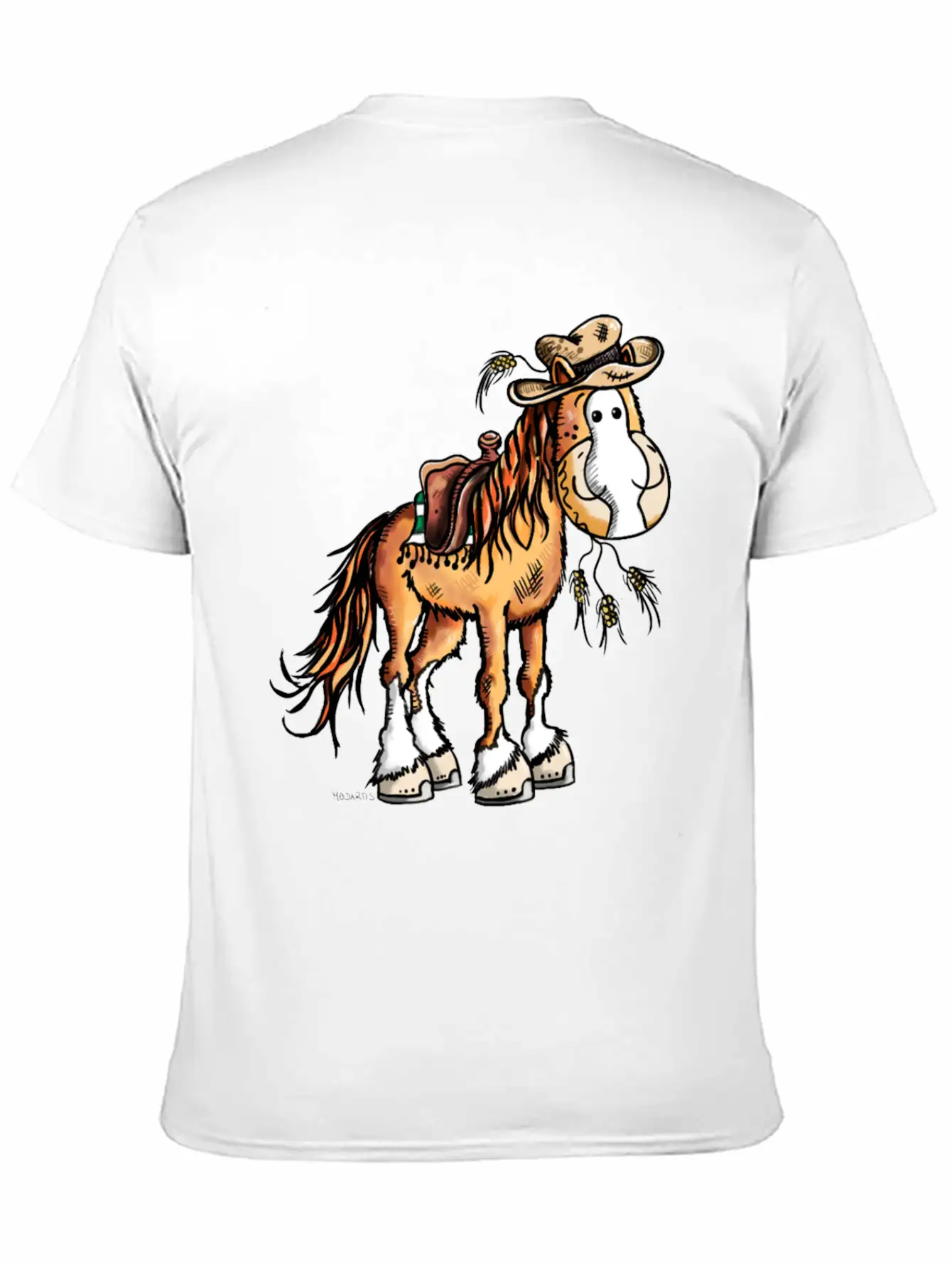 Cute Western Horse - Horses - Gift - Cowboy Basic Graphic T-Shirt – Daily Comfort In Soft Cotton