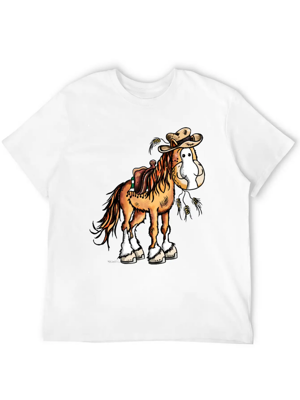 Cute Western Horse - Horses - Gift - Cowboy Basic Graphic T-Shirt – Daily Comfort In Soft Cotton