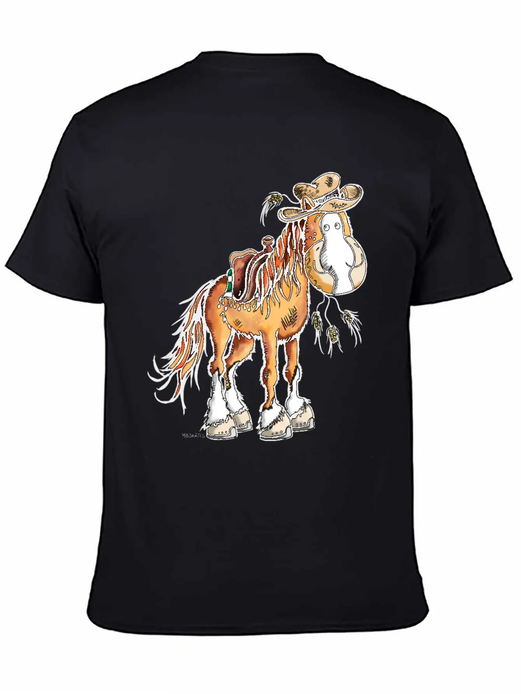 Cute Western Horse - Horses - Gift - Cowboy Basic Graphic T-Shirt – Daily Comfort In Soft Cotton