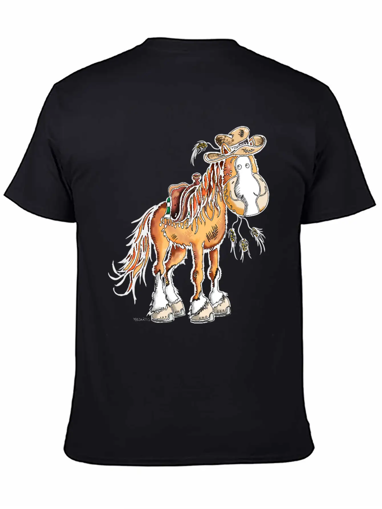 Cute Western Horse - Horses - Gift - Cowboy Basic Graphic T-Shirt – Daily Comfort In Soft Cotton