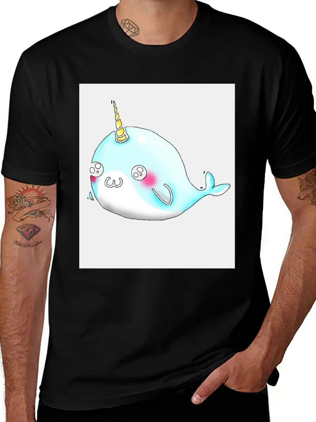 Cute Whale Stylish Everyday T-Shirt – Unisex Basic Cotton Tee