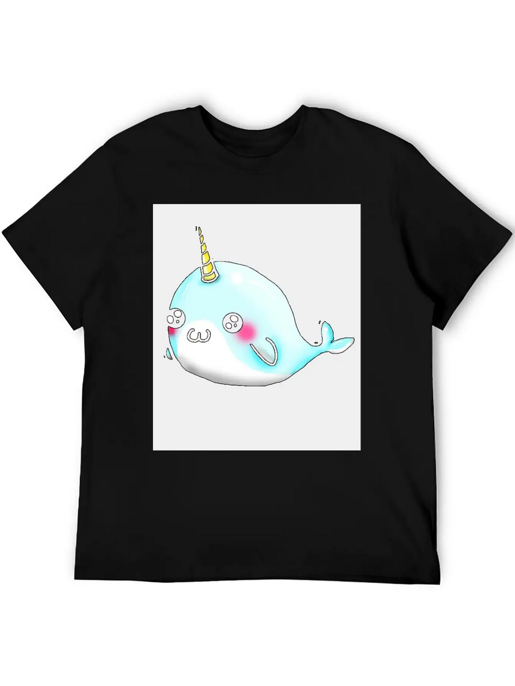 Cute Whale Stylish Everyday T-Shirt – Unisex Basic Cotton Tee