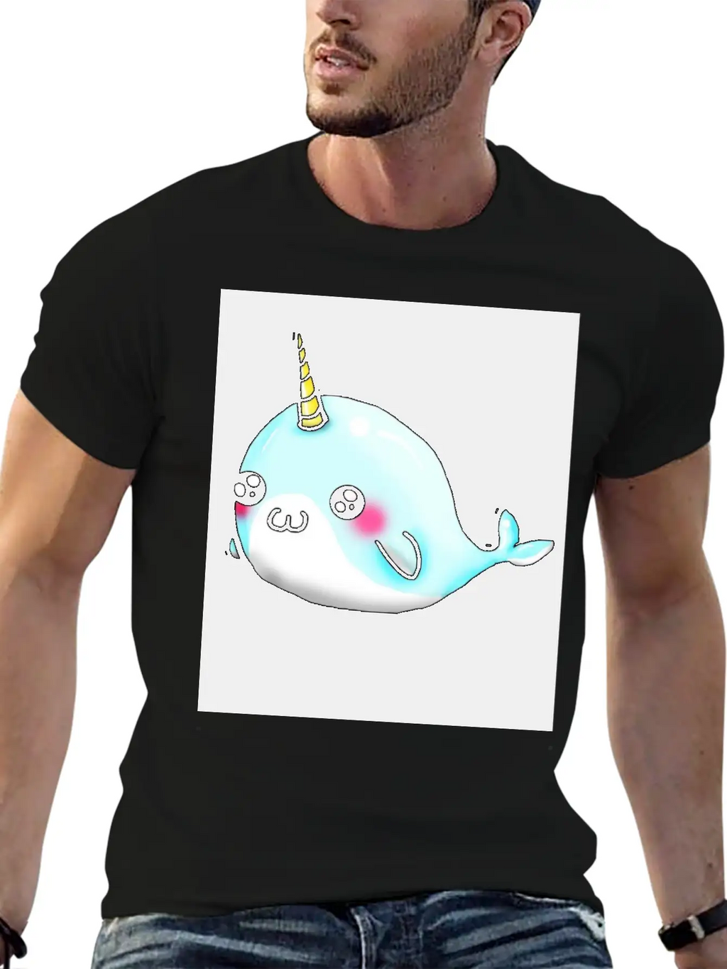 Cute Whale Stylish Everyday T-Shirt – Unisex Basic Cotton Tee