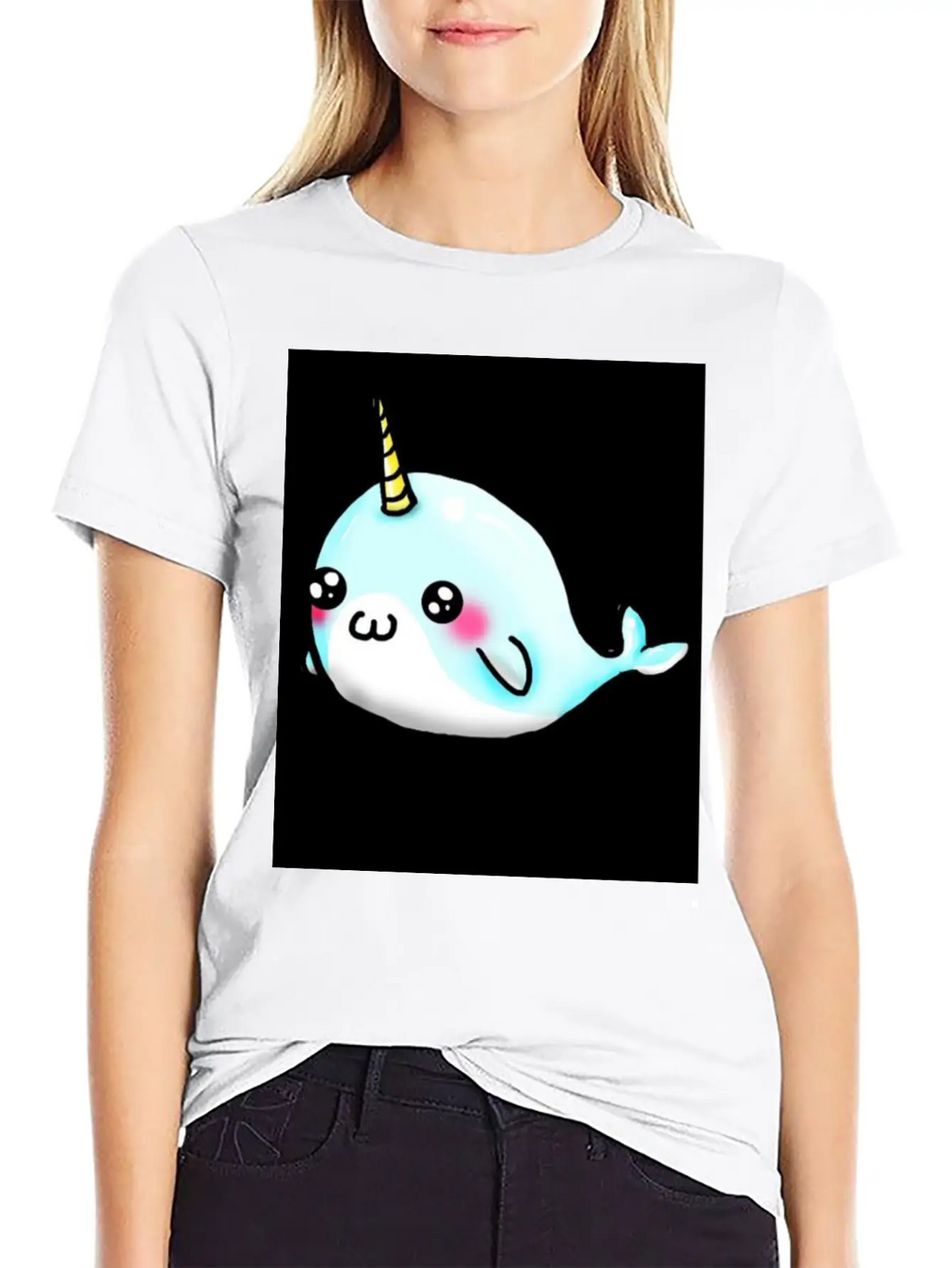 Cute Whale Stylish Everyday T-Shirt – Unisex Basic Cotton Tee