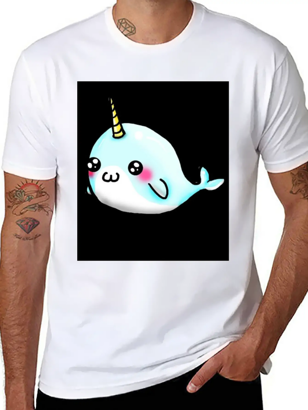 Cute Whale Stylish Everyday T-Shirt – Unisex Basic Cotton Tee