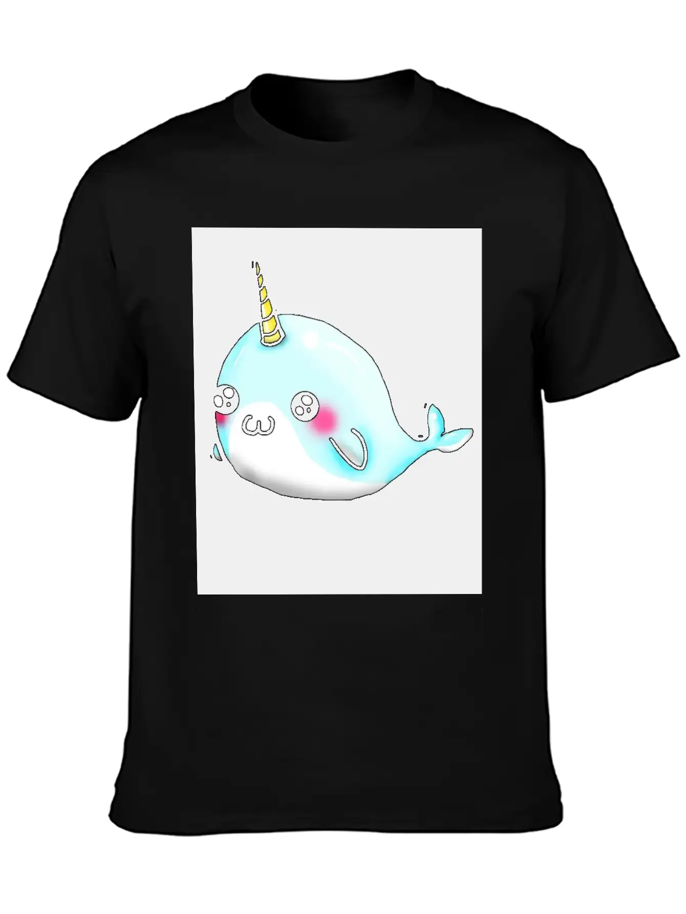 Cute Whale Stylish Everyday T-Shirt – Unisex Basic Cotton Tee