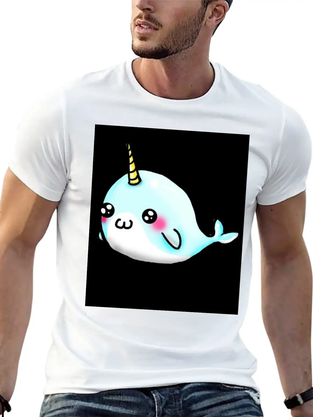Cute Whale Stylish Everyday T-Shirt – Unisex Basic Cotton Tee