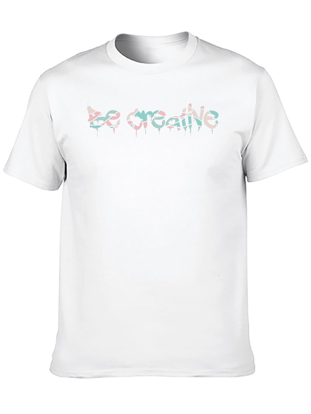 Be Creative Graphic Tee - Black Cotton Comfort