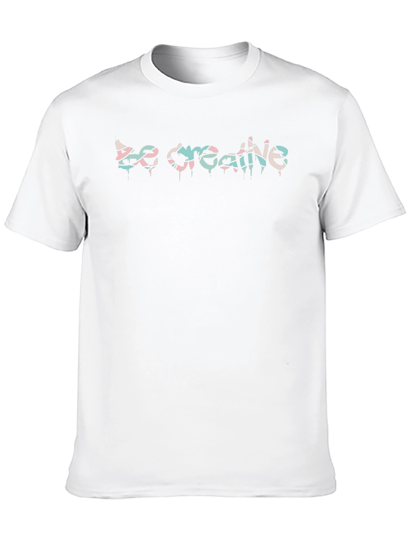 Be Creative Graphic Tee - Black Cotton Comfort