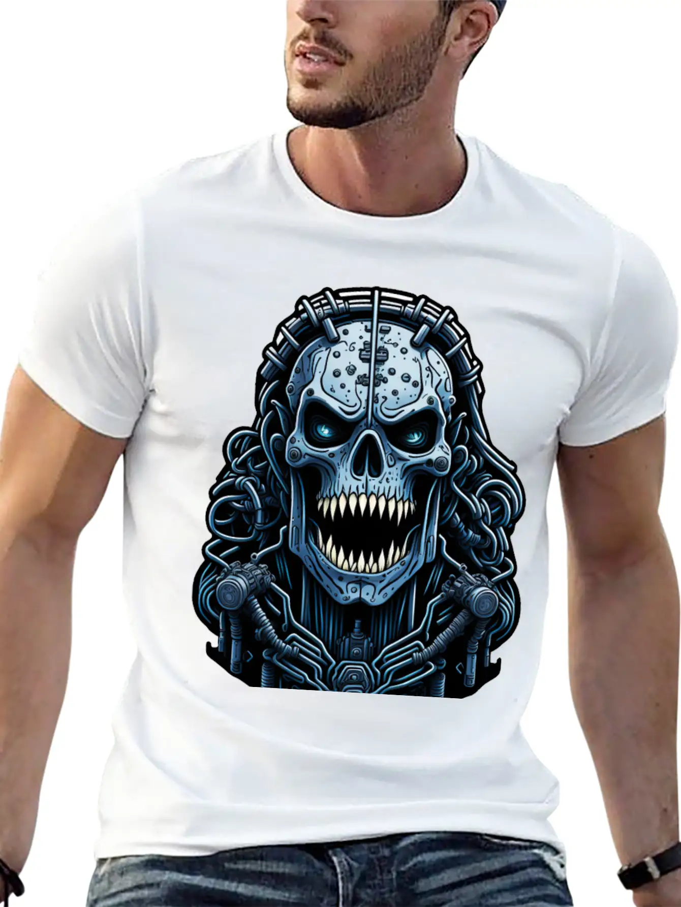 Cyborg 56 Classic Cotton Tee – Unisex Comfort For Any Season