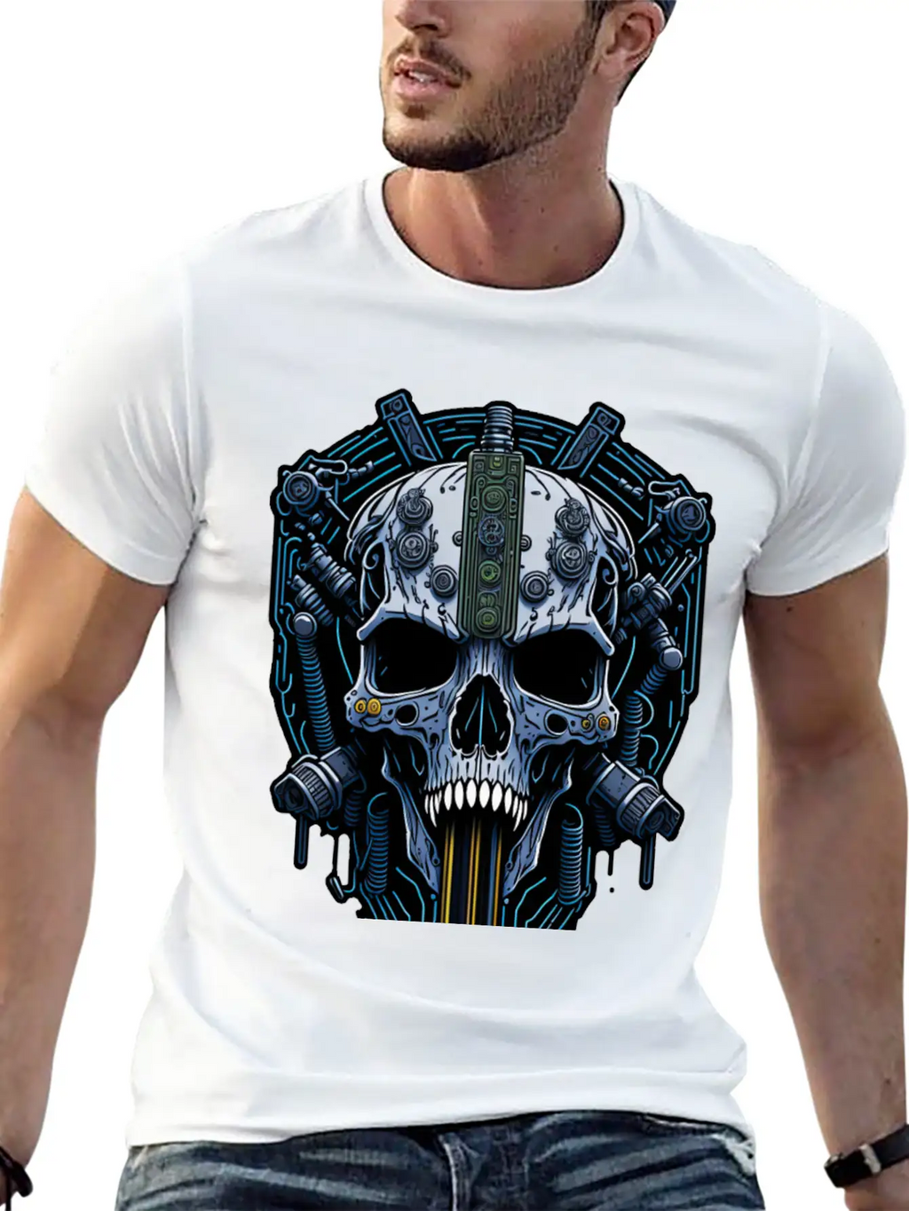 Cyborg 70 Breathable Soft Cotton T-Shirt – Timeless Casual Look