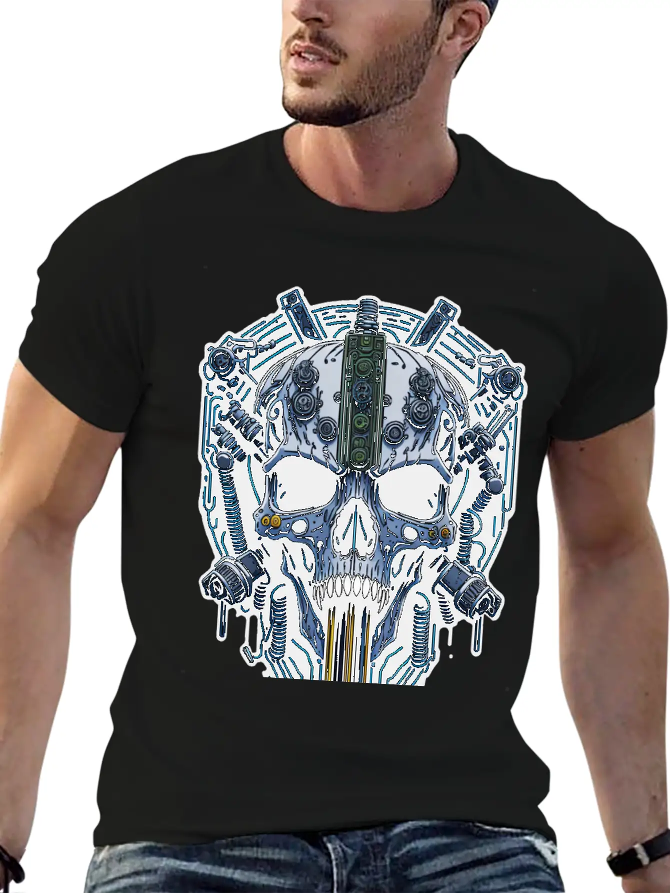 Cyborg 70 Breathable Soft Cotton T-Shirt – Timeless Casual Look