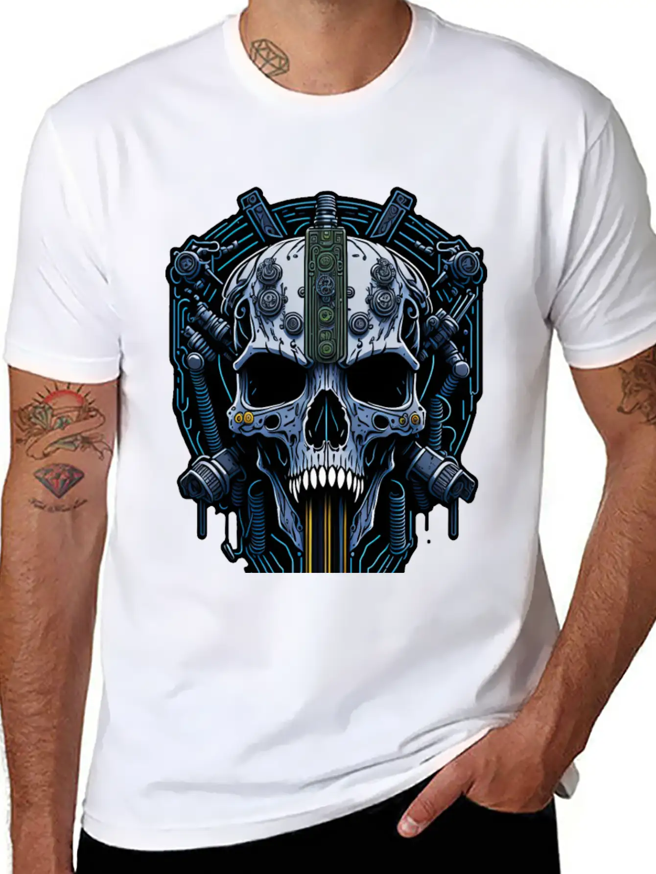 Cyborg 70 Breathable Soft Cotton T-Shirt – Timeless Casual Look