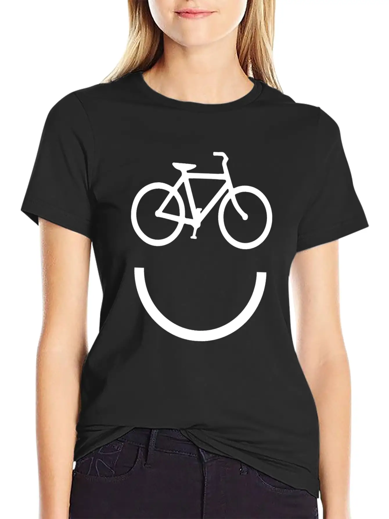 Cycle Smile Essential Cotton Tee For Daily Outfits – Unisex Style