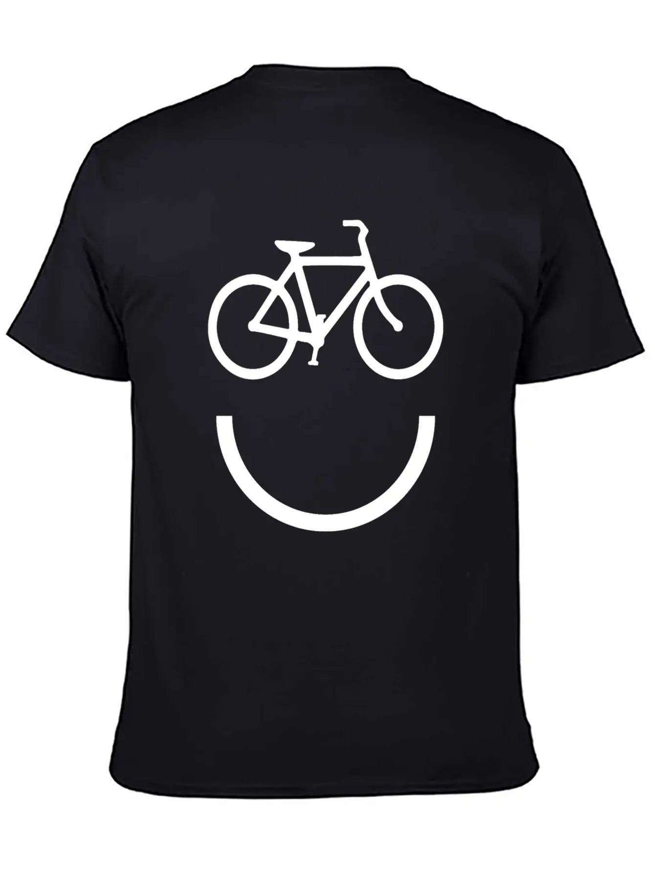 Cycle Smile Essential Cotton Tee For Daily Outfits – Unisex Style