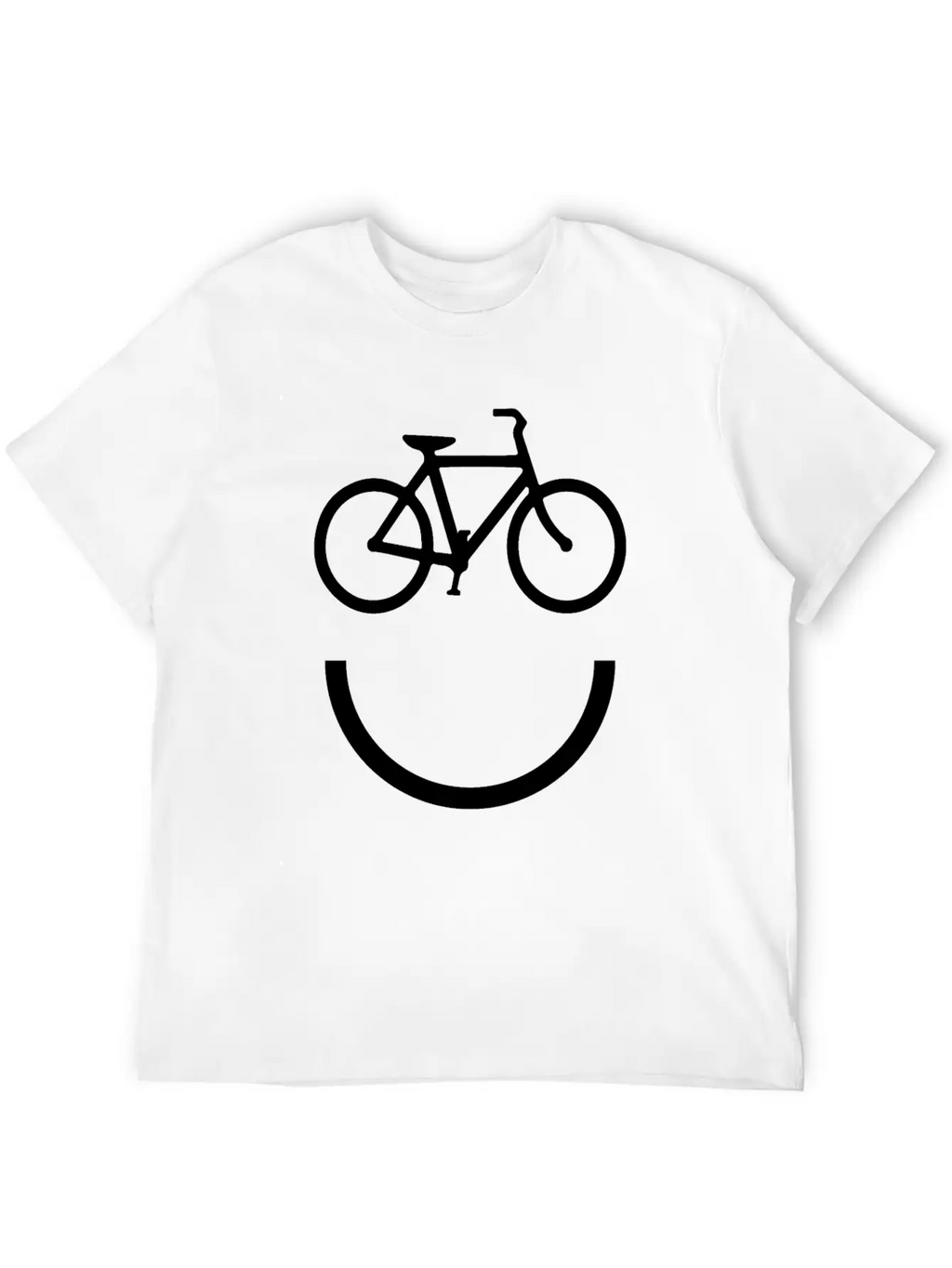 Cycle Smile Essential Cotton Tee For Daily Outfits – Unisex Style