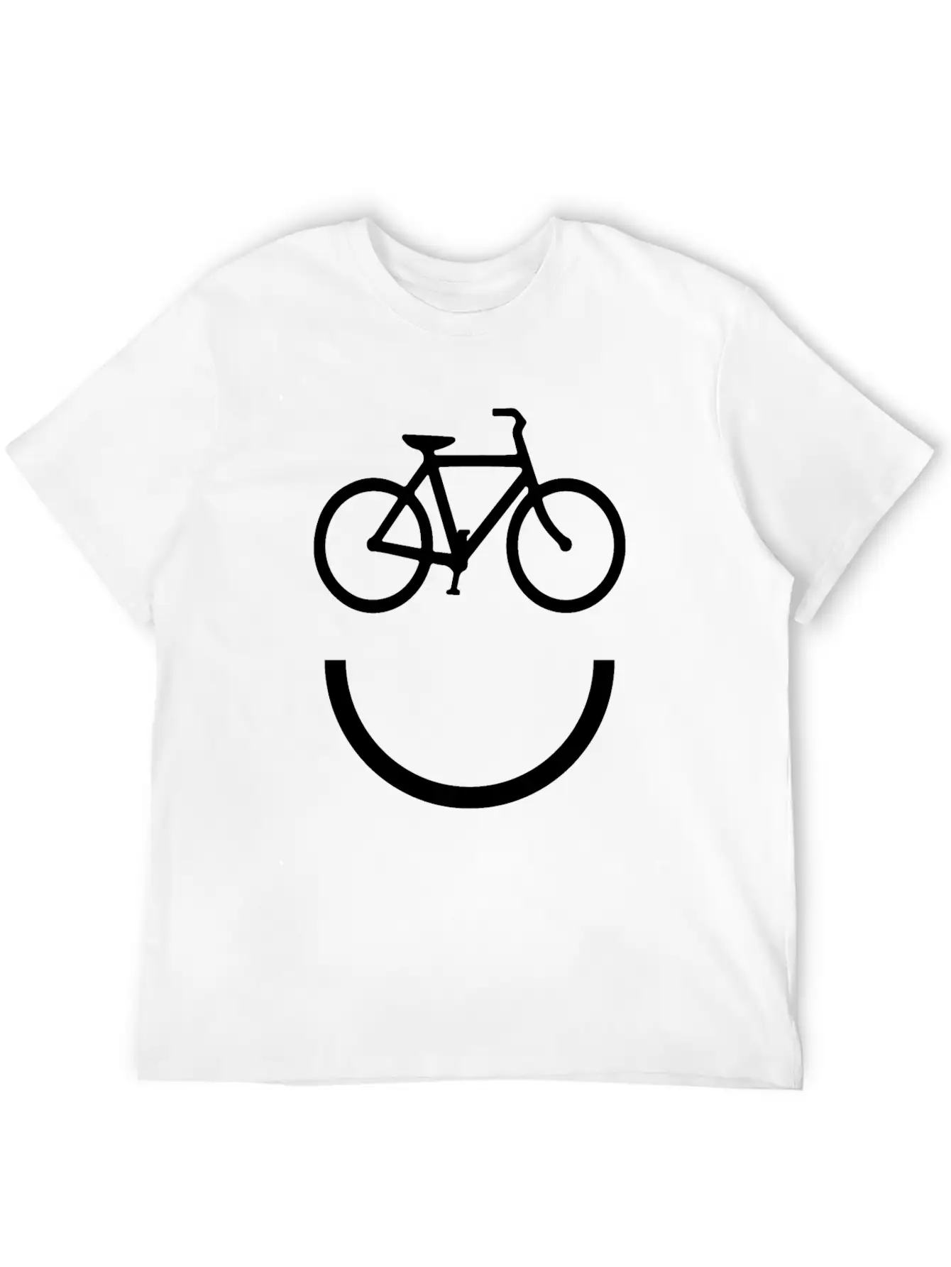 Cycle Smile Essential Cotton Tee For Daily Outfits – Unisex Style
