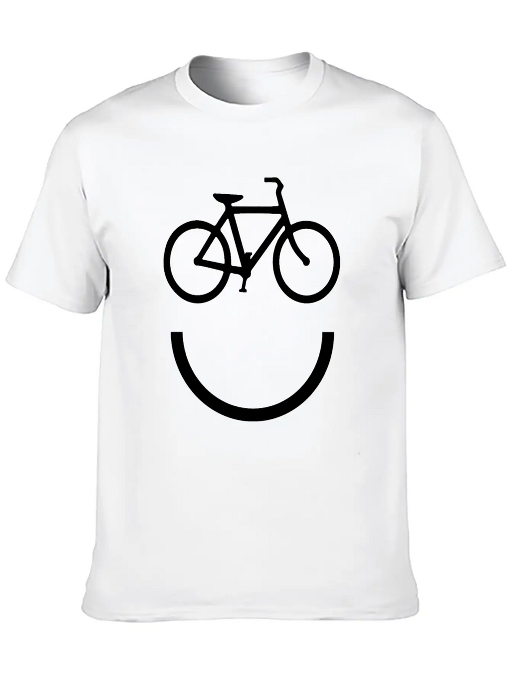 Cycle Smile Essential Cotton Tee For Daily Outfits – Unisex Style