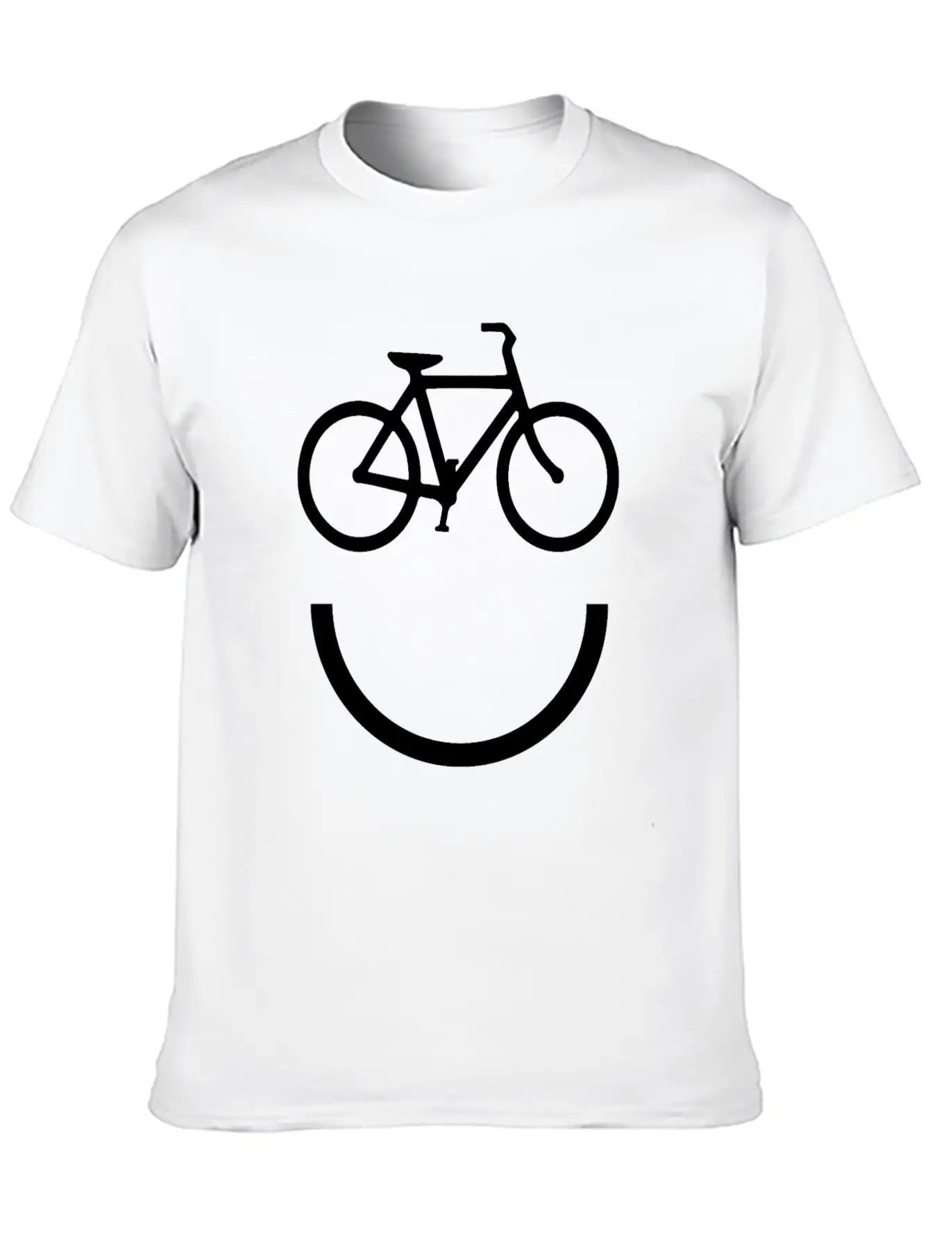 Cycle Smile Essential Cotton Tee For Daily Outfits – Unisex Style