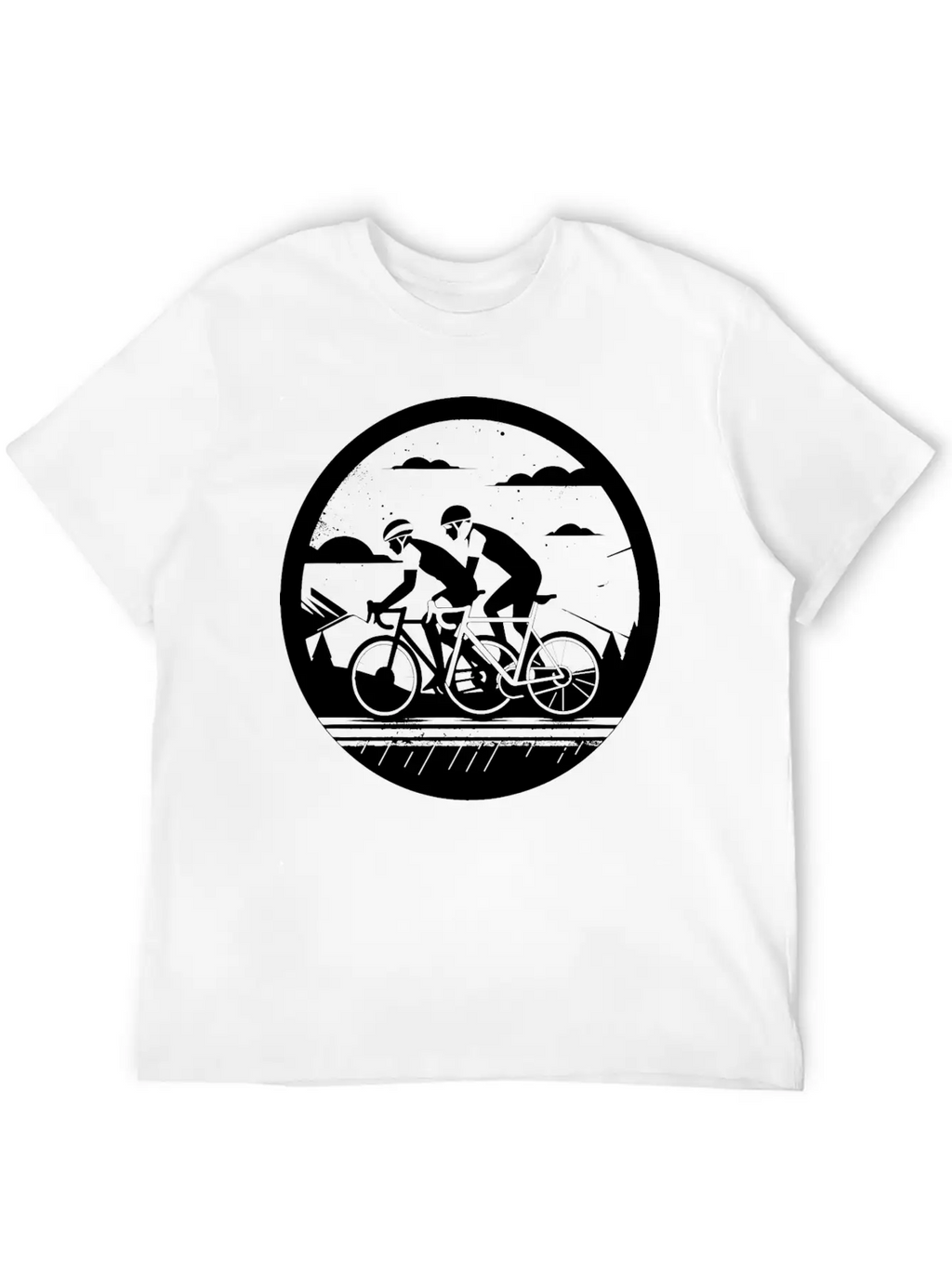 Cycling Artwork Breathable Soft Cotton T-Shirt – Timeless Casual Look