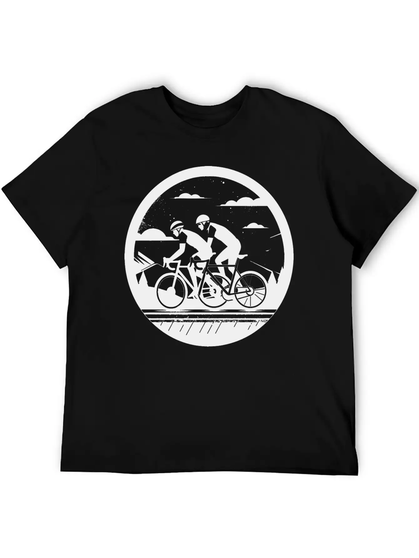 Cycling Artwork Breathable Soft Cotton T-Shirt – Timeless Casual Look