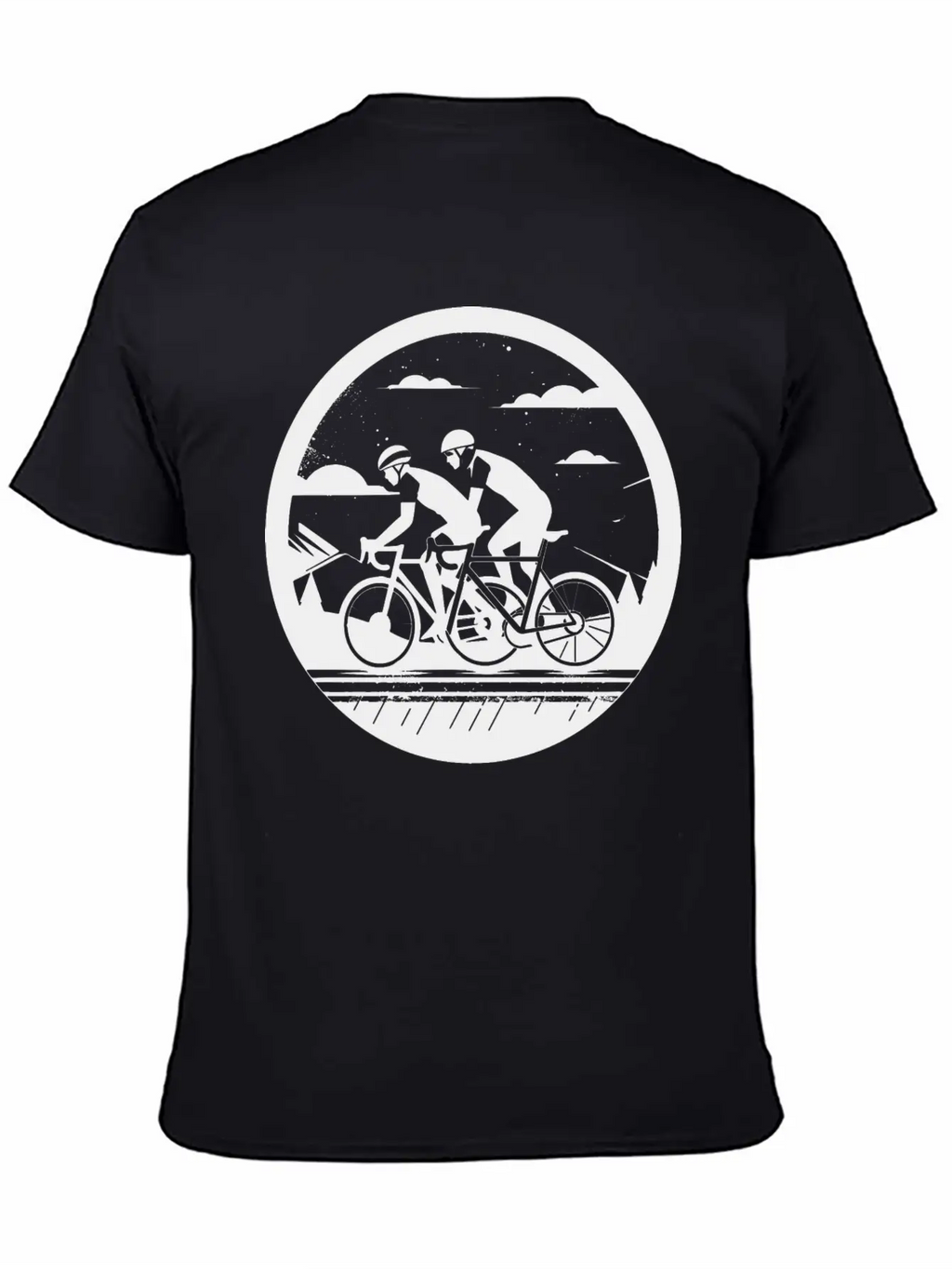 Cycling Artwork Breathable Soft Cotton T-Shirt – Timeless Casual Look