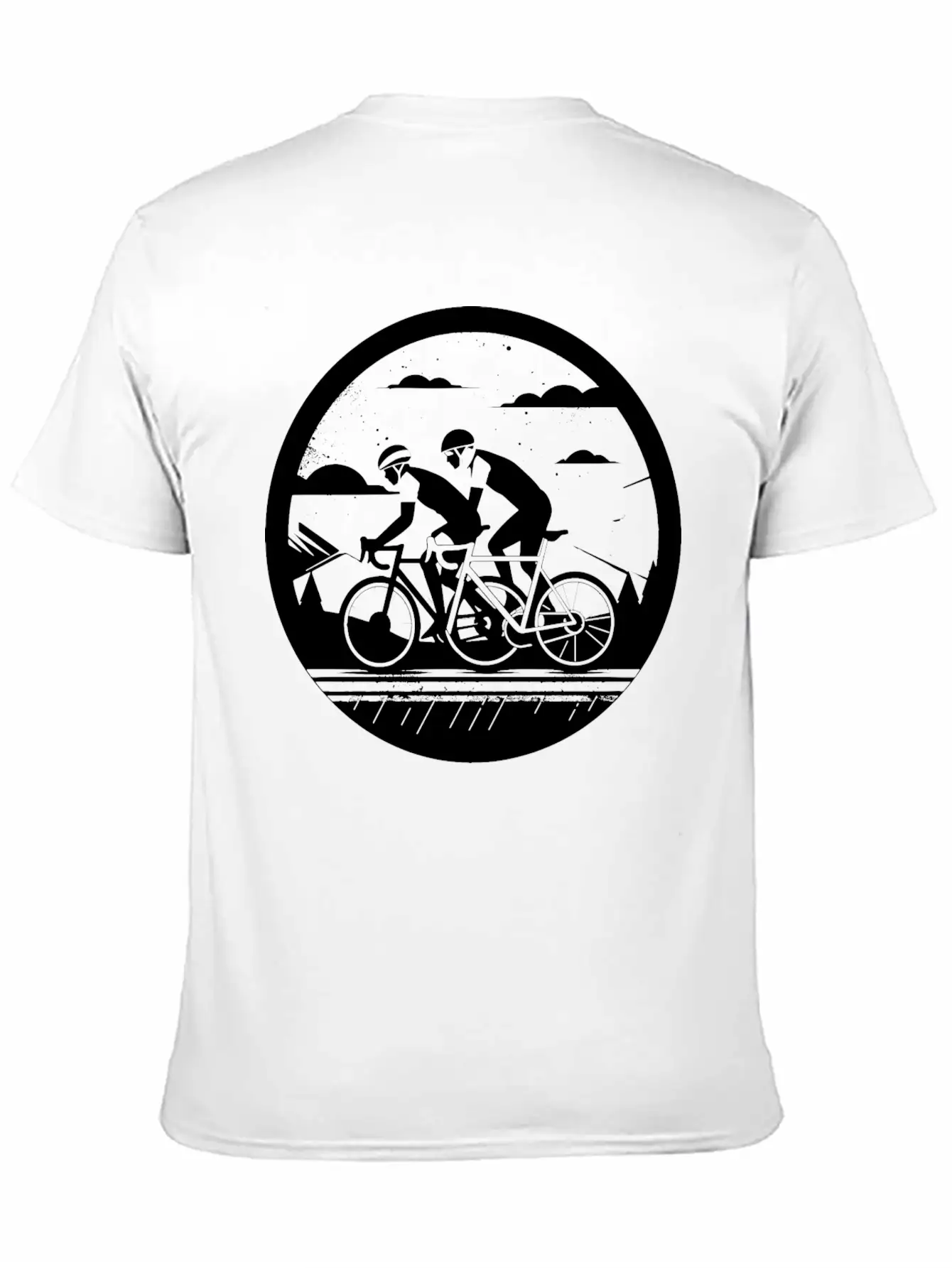 Cycling Artwork Breathable Soft Cotton T-Shirt – Timeless Casual Look