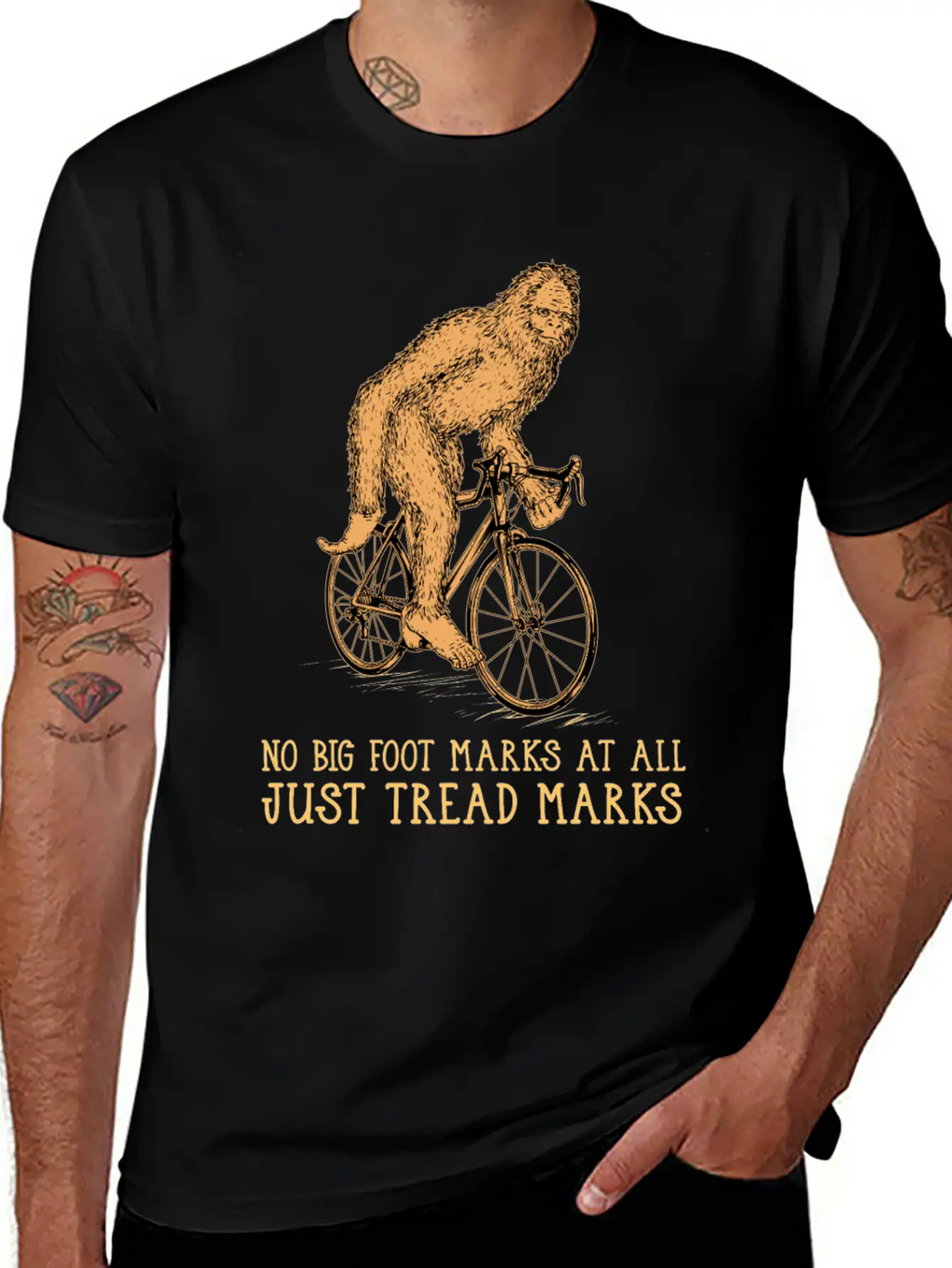 Cycling Big Foot Relaxed Everyday Tee – Lightweight And Durable Cotton