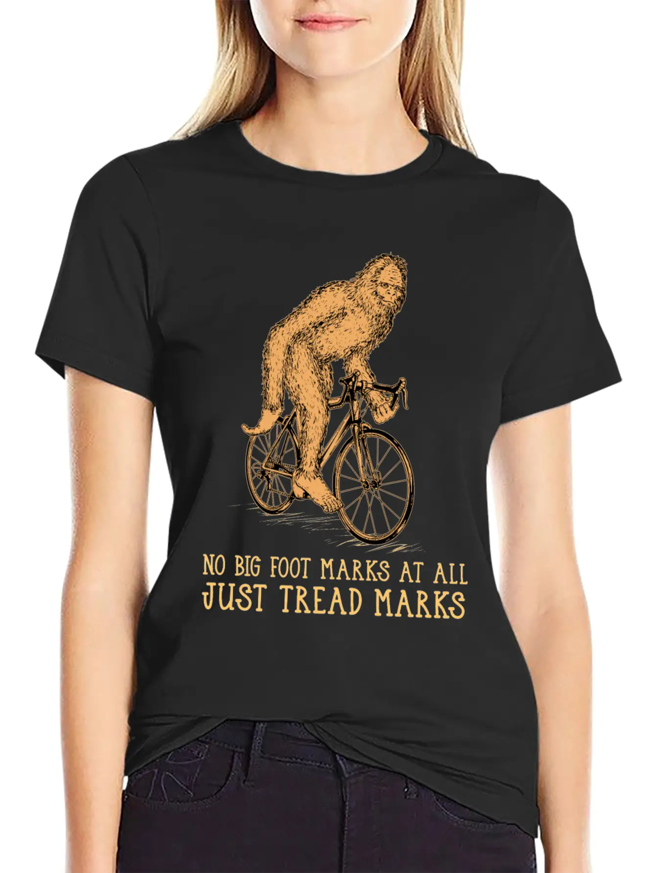 Cycling Big Foot Relaxed Everyday Tee – Lightweight And Durable Cotton