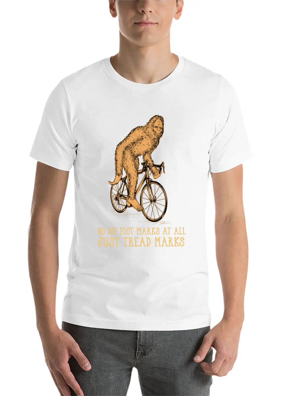 Cycling Big Foot Relaxed Everyday Tee – Lightweight And Durable Cotton