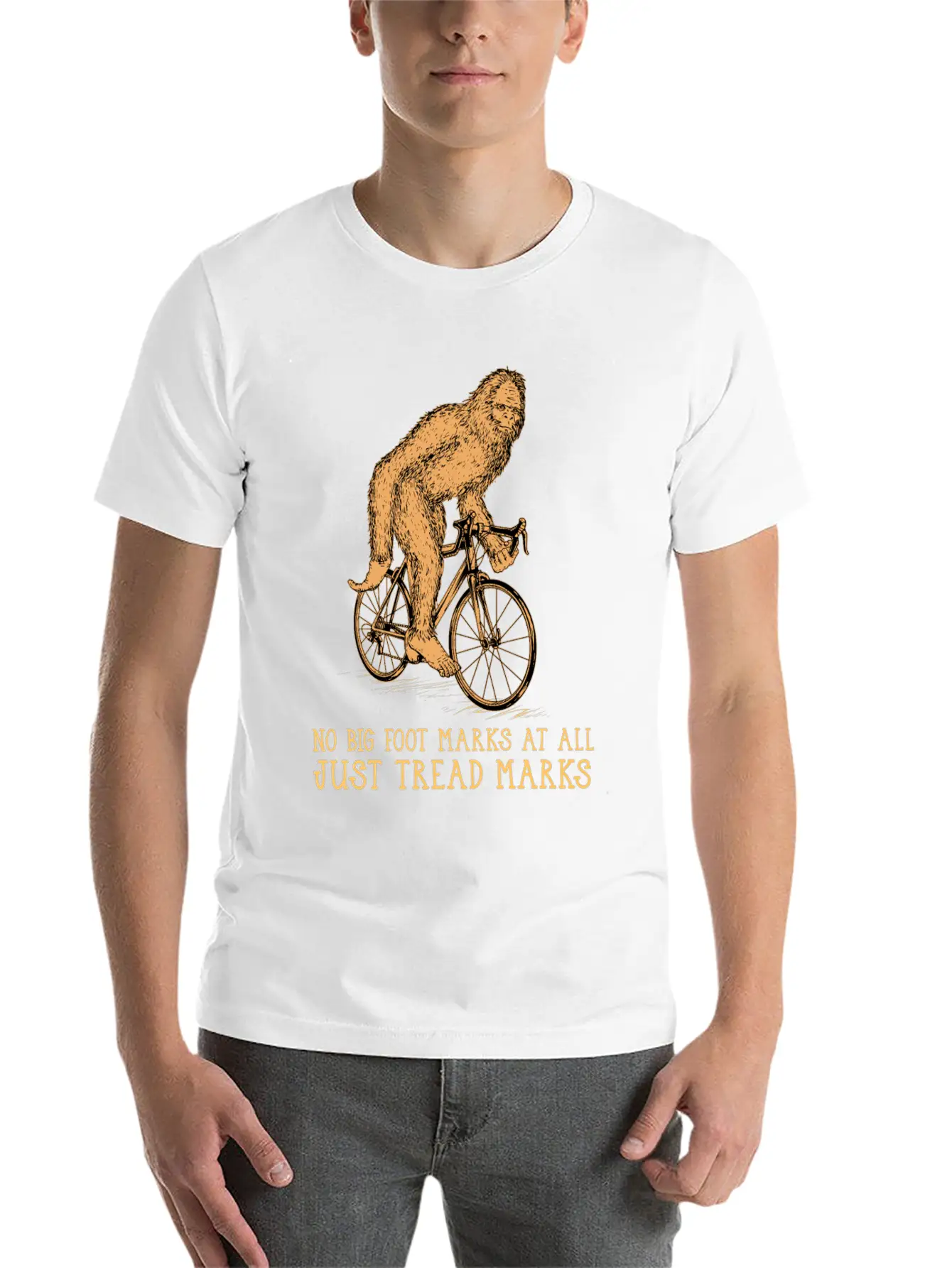 Cycling Big Foot Relaxed Everyday Tee – Lightweight And Durable Cotton