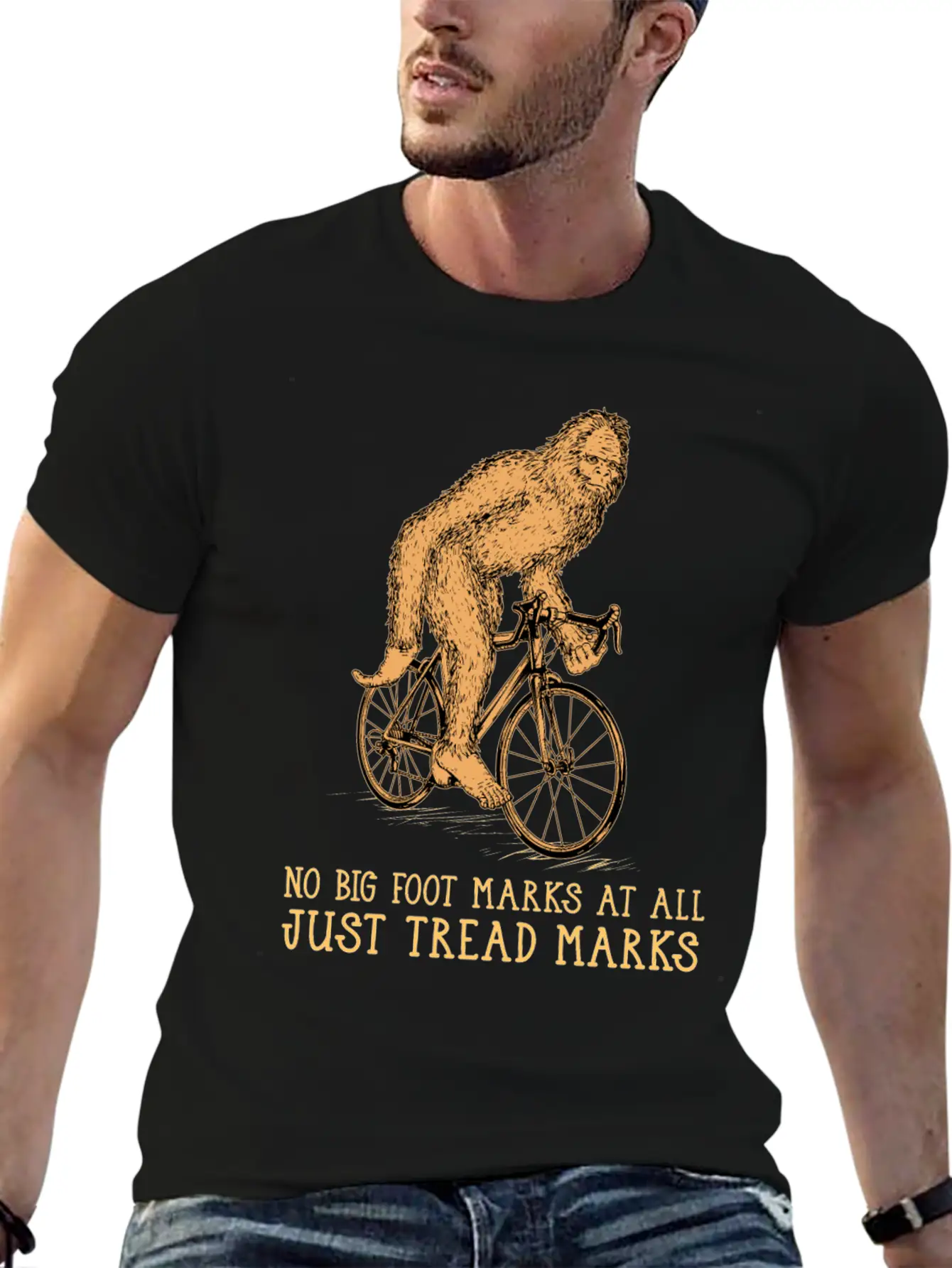 Cycling Big Foot Relaxed Everyday Tee – Lightweight And Durable Cotton