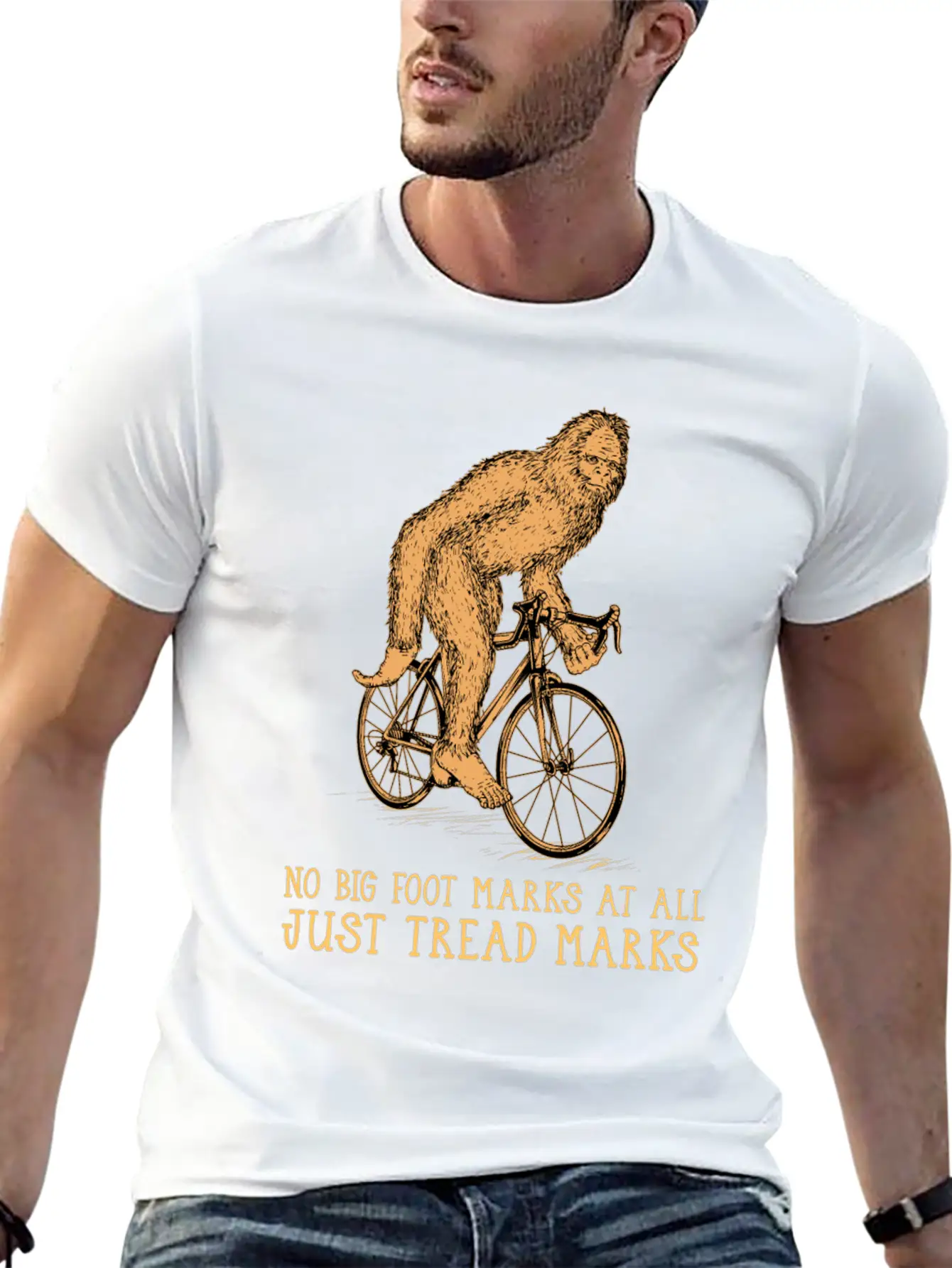 Cycling Big Foot Relaxed Everyday Tee – Lightweight And Durable Cotton