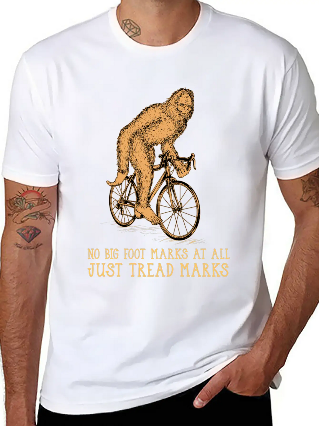 Cycling Big Foot Relaxed Everyday Tee – Lightweight And Durable Cotton
