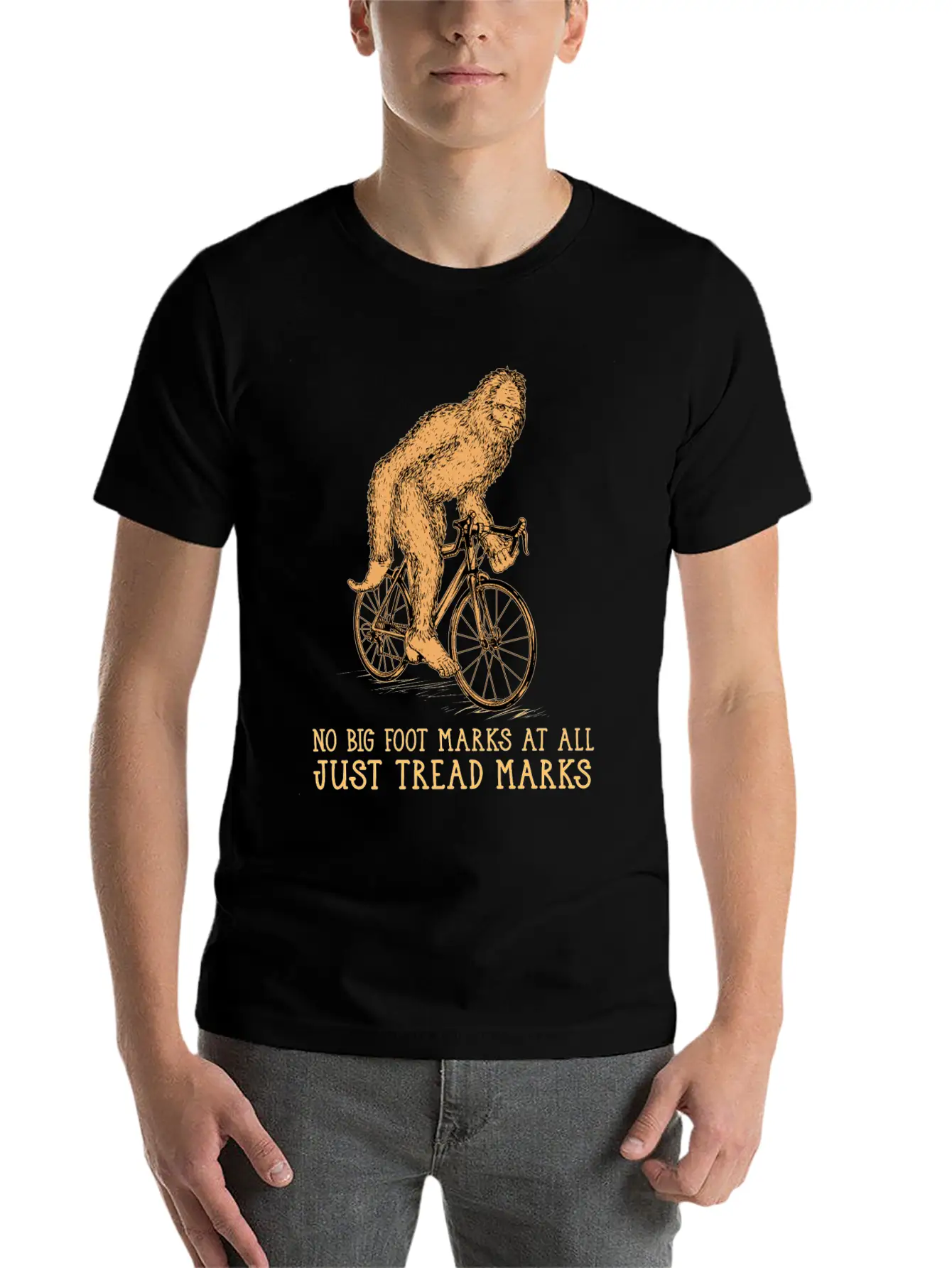 Cycling Big Foot Relaxed Everyday Tee – Lightweight And Durable Cotton