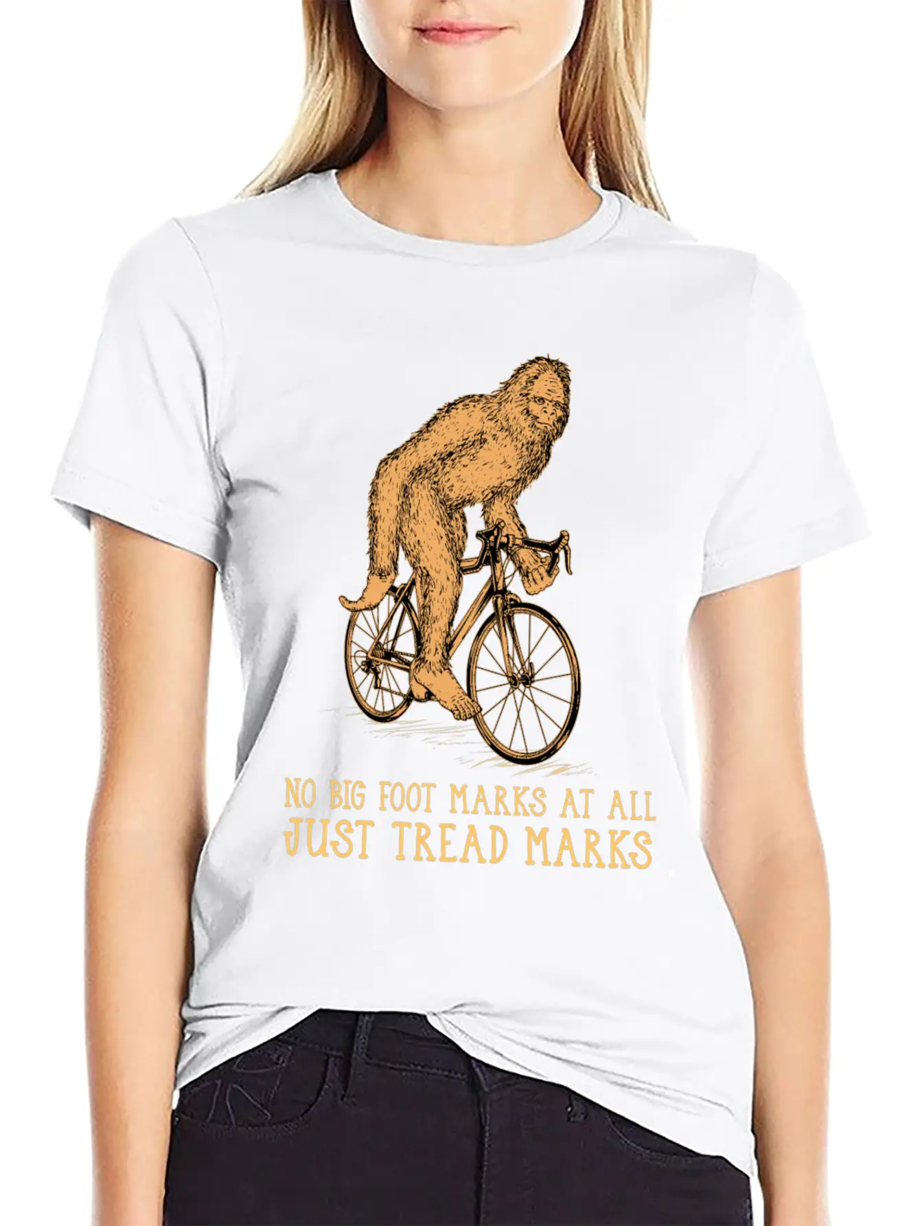 Cycling Big Foot Relaxed Everyday Tee – Lightweight And Durable Cotton