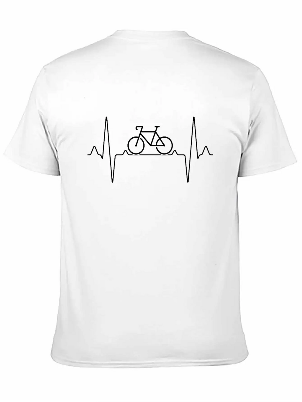 Cycling Heartbeat Classic Cotton Tee – Unisex Comfort For Any Season