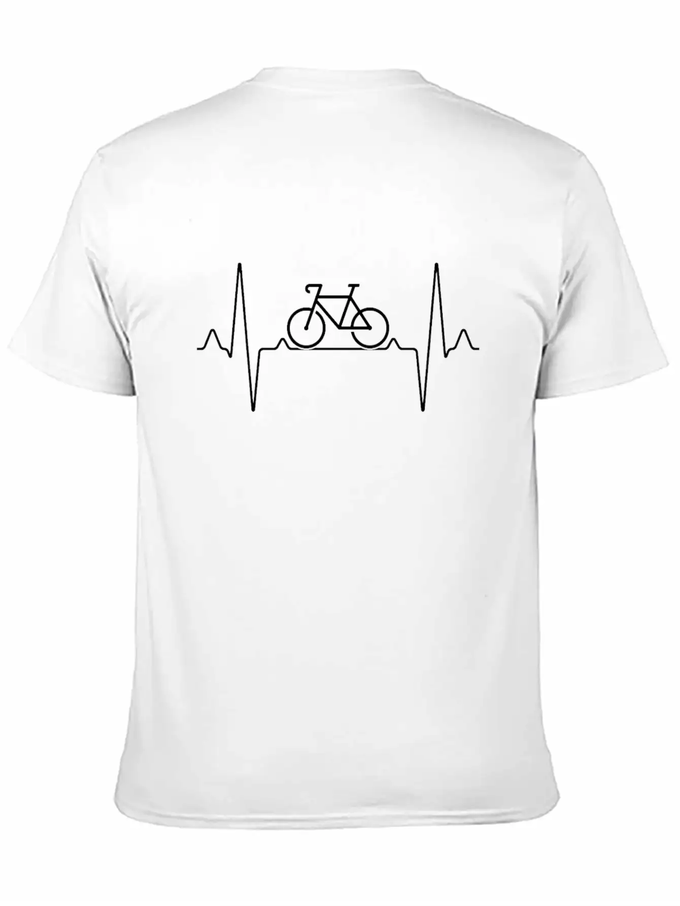 Cycling Heartbeat Classic Cotton Tee – Unisex Comfort For Any Season