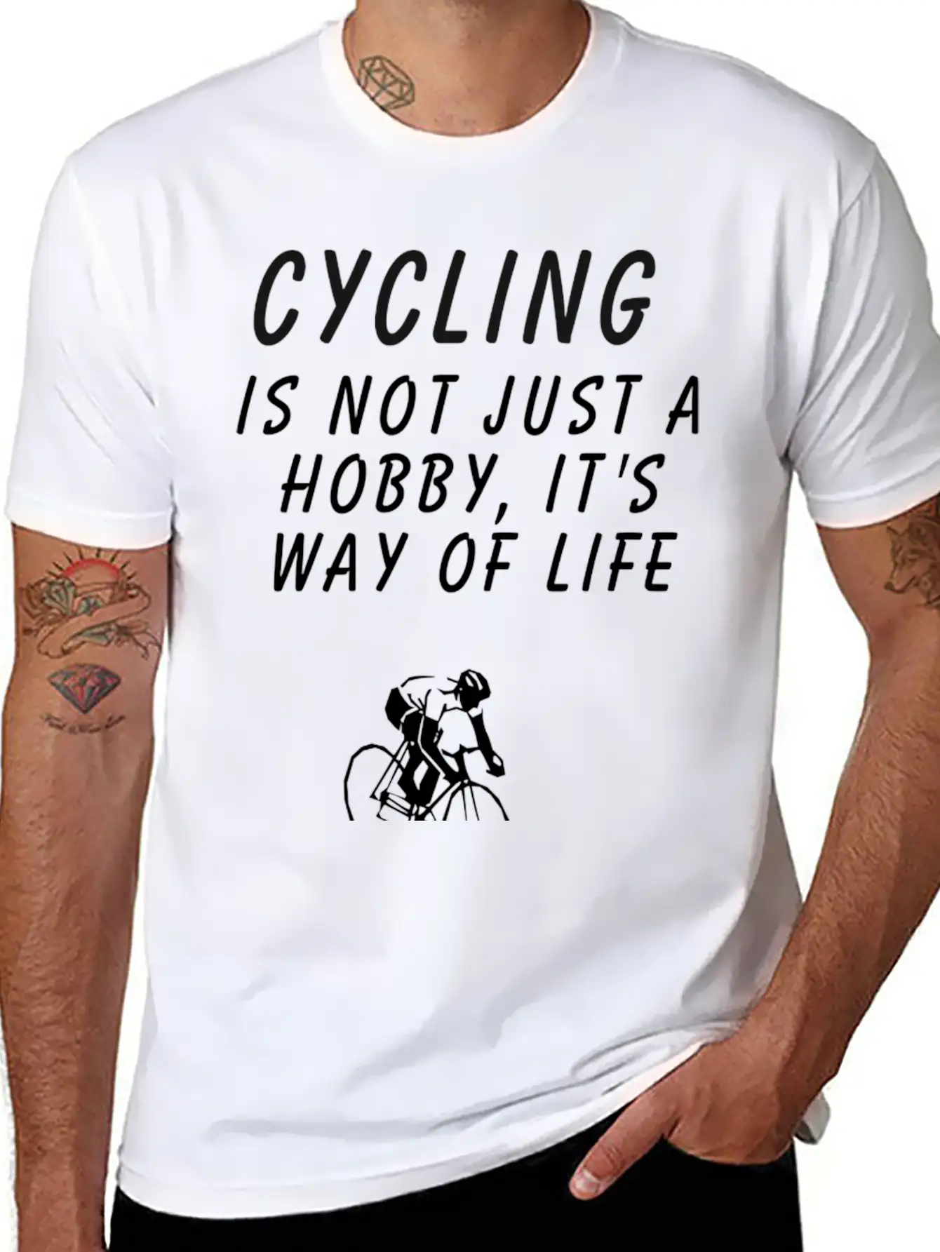 Cycling Stylish Everyday T-Shirt – Unisex Basic Cotton Tee