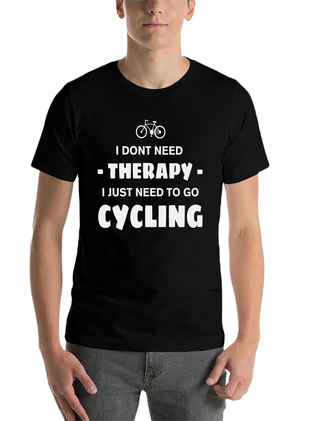CYCLING THERAPY Basic Graphic T-Shirt – Daily Comfort In Soft Cotton