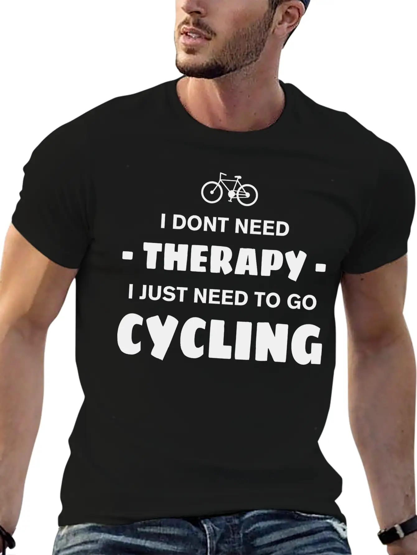 CYCLING THERAPY Basic Graphic T-Shirt – Daily Comfort In Soft Cotton