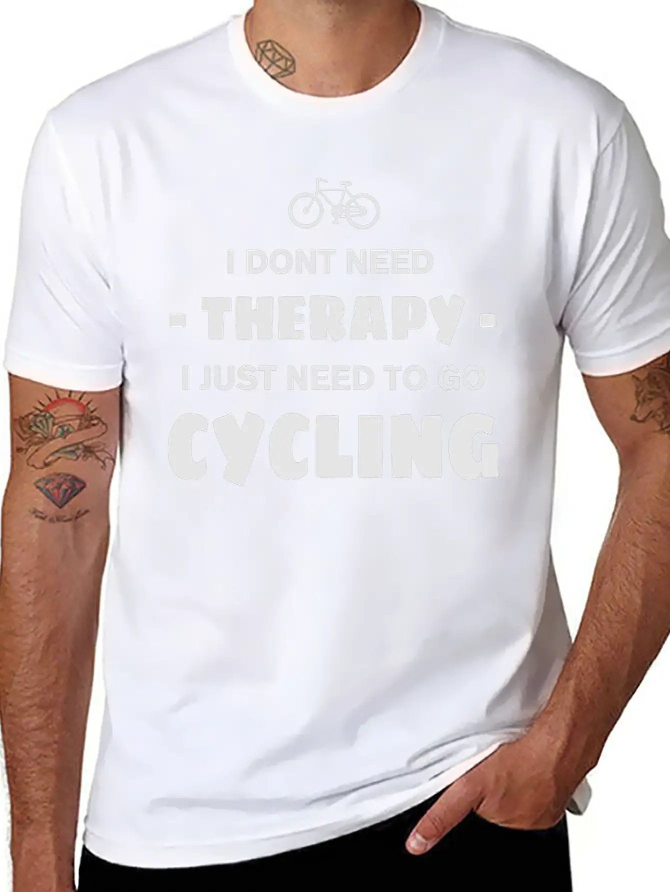 CYCLING THERAPY Basic Graphic T-Shirt – Daily Comfort In Soft Cotton
