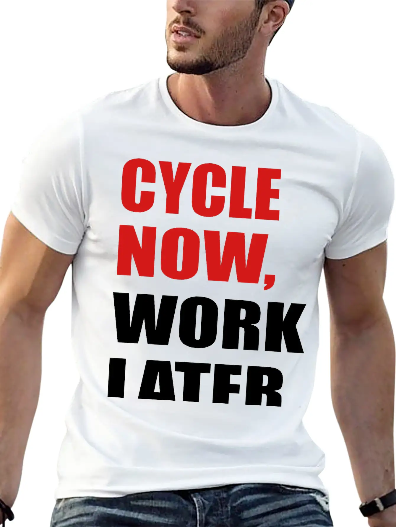 Cycling Unisex Casual T-Shirt – Clean Design For Daily Comfort