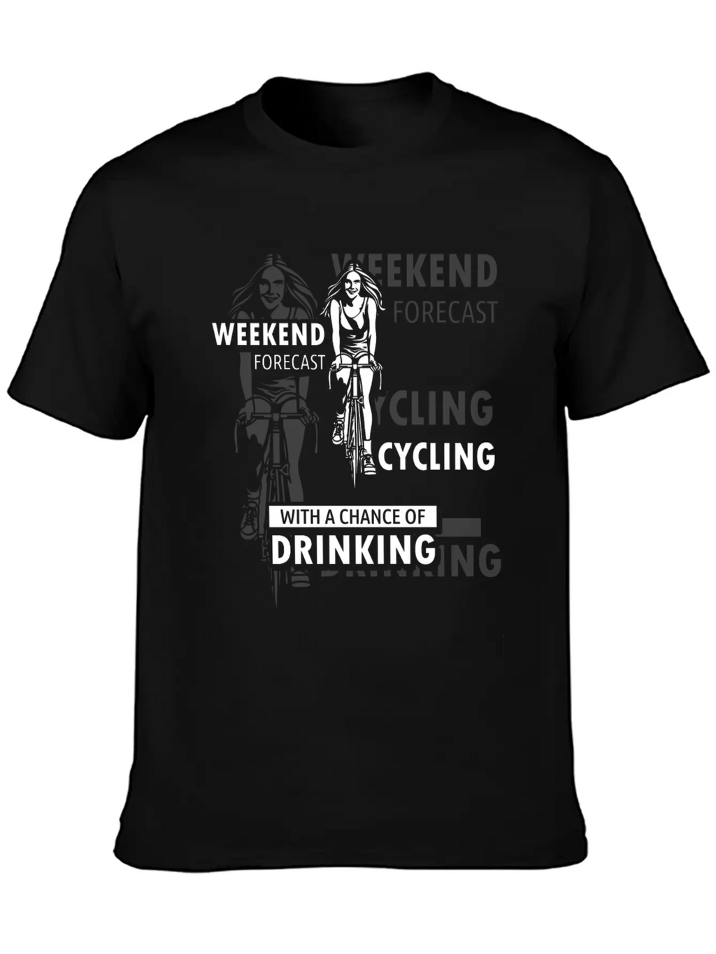 Cycling - Weekend Essential Cotton Tee For Daily Outfits – Unisex Style
