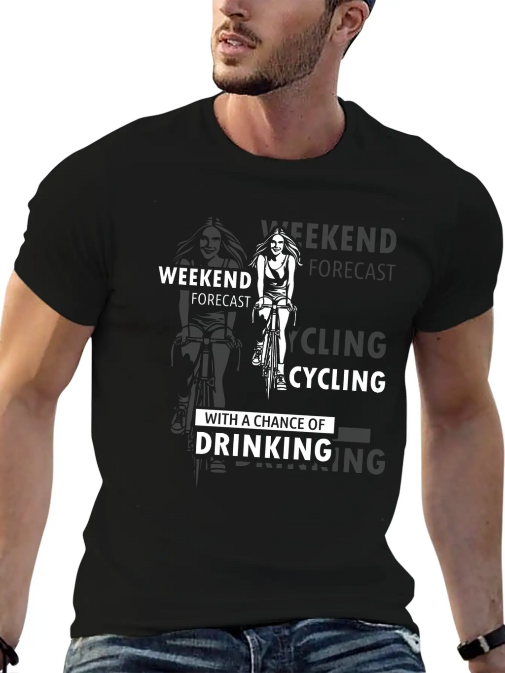 Cycling - Weekend Essential Cotton Tee For Daily Outfits – Unisex Style