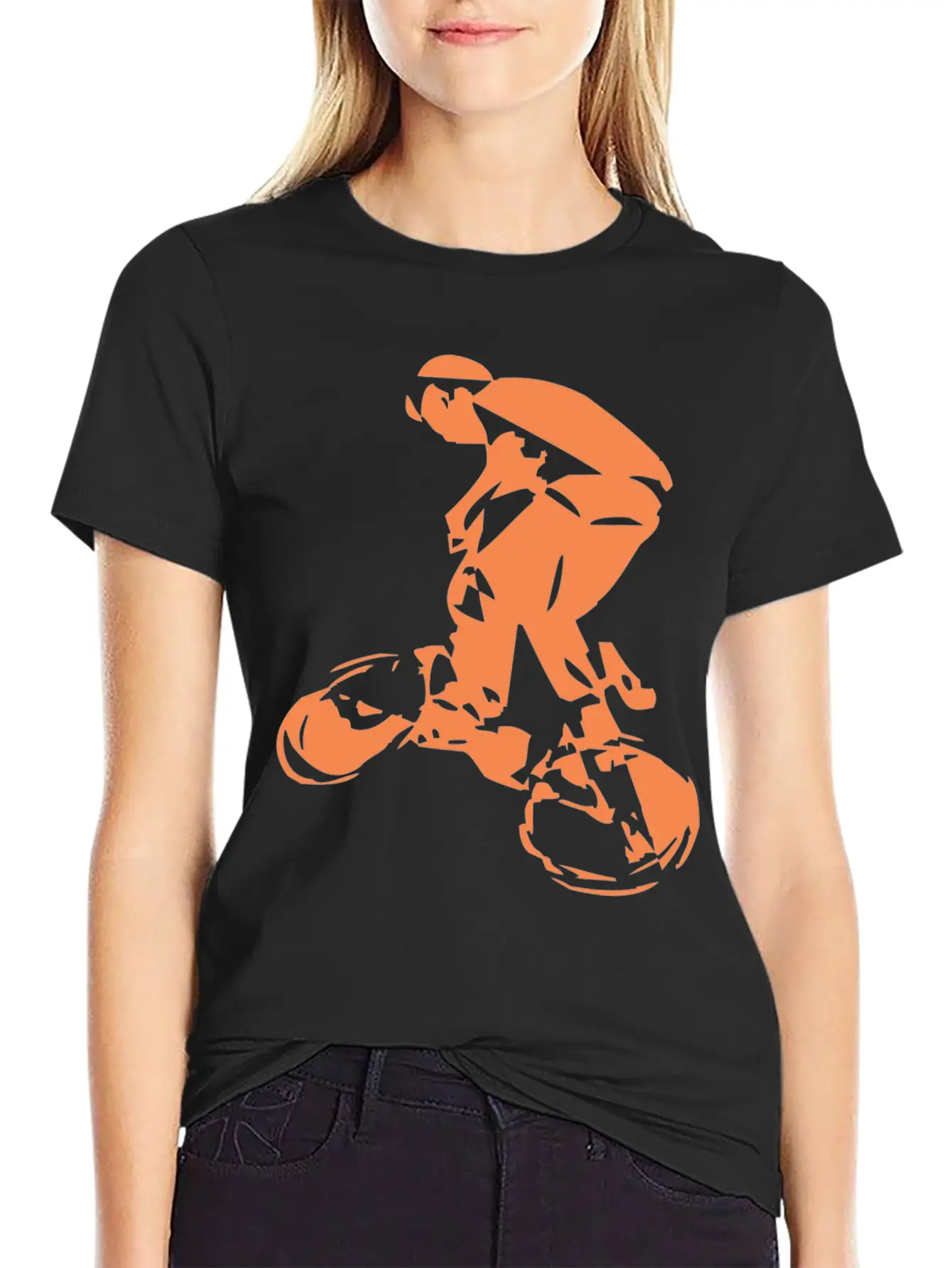 Cycling While Acrobatics Basic Graphic T-Shirt – Daily Comfort In Soft Cotton