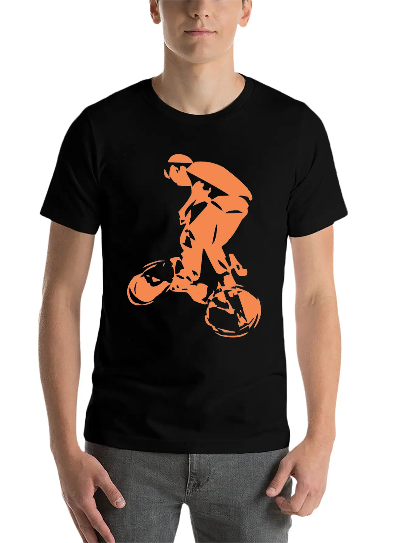 Cycling While Acrobatics Basic Graphic T-Shirt – Daily Comfort In Soft Cotton