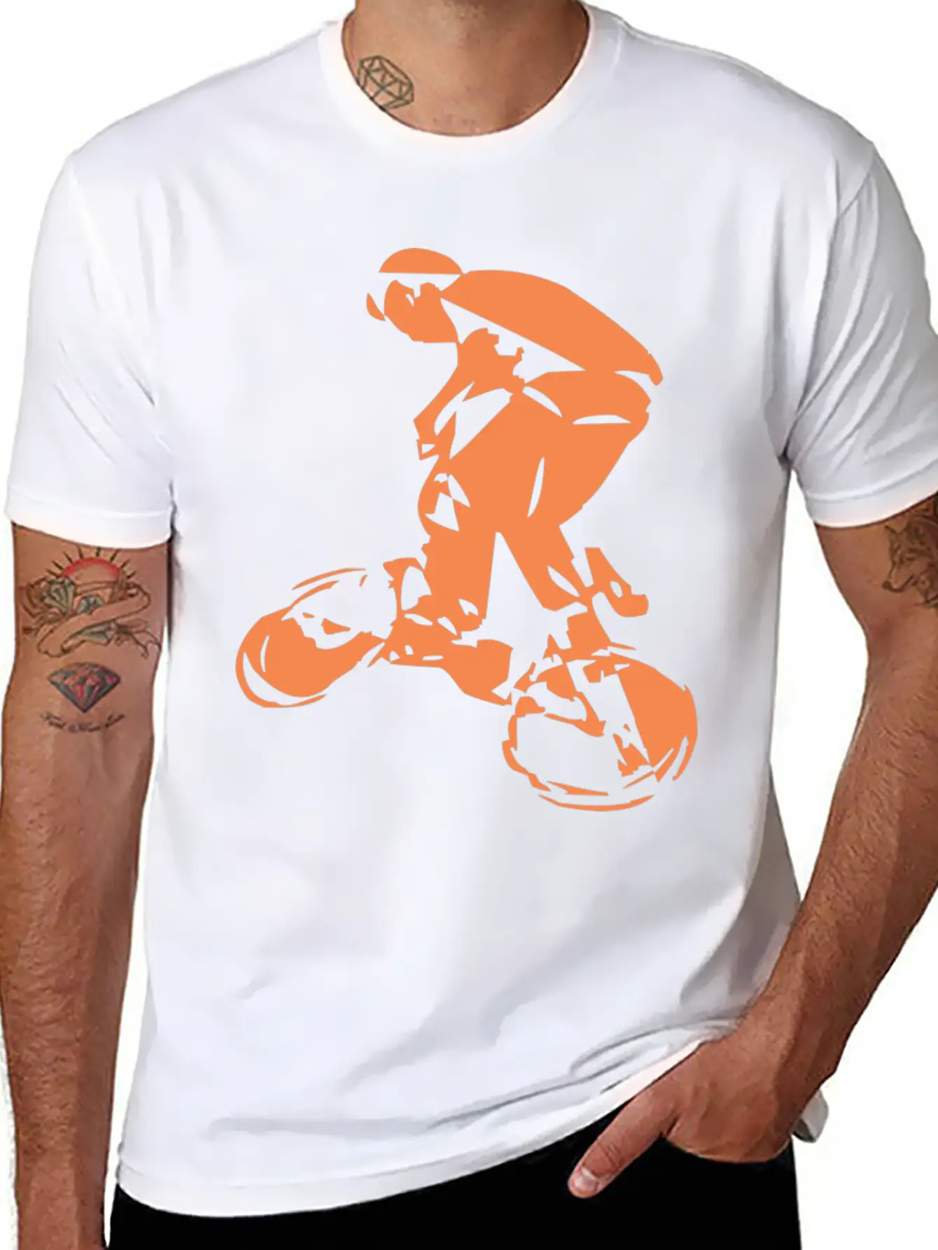 Cycling While Acrobatics Basic Graphic T-Shirt – Daily Comfort In Soft Cotton
