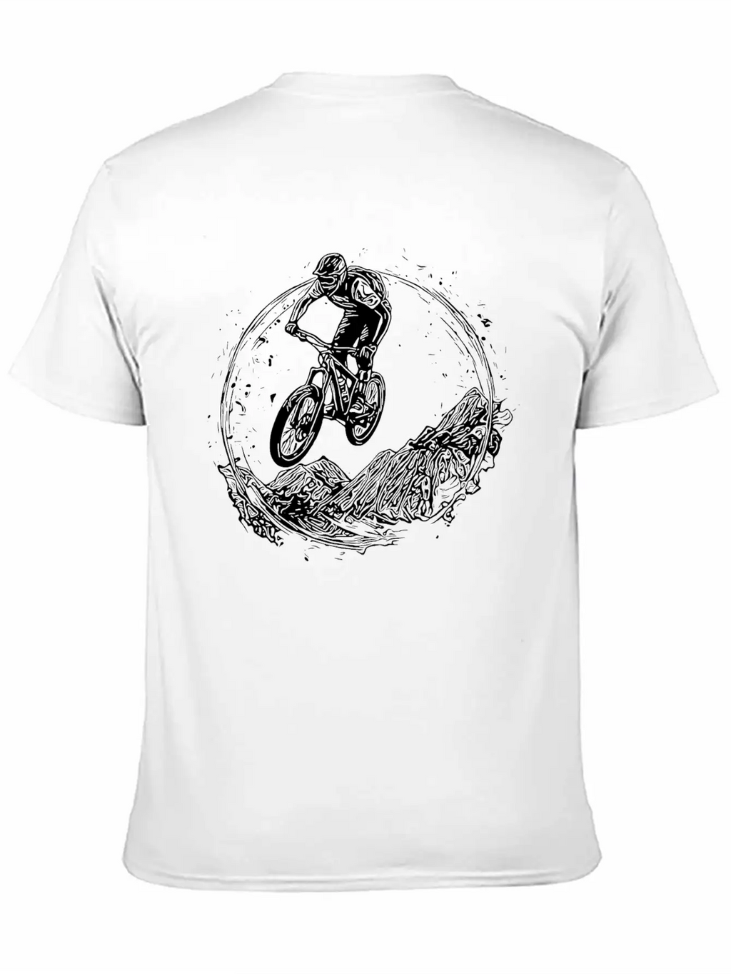 Cyclist Bike Mud Downhill Jump Classic Cotton Tee – Unisex Comfort For Any Season