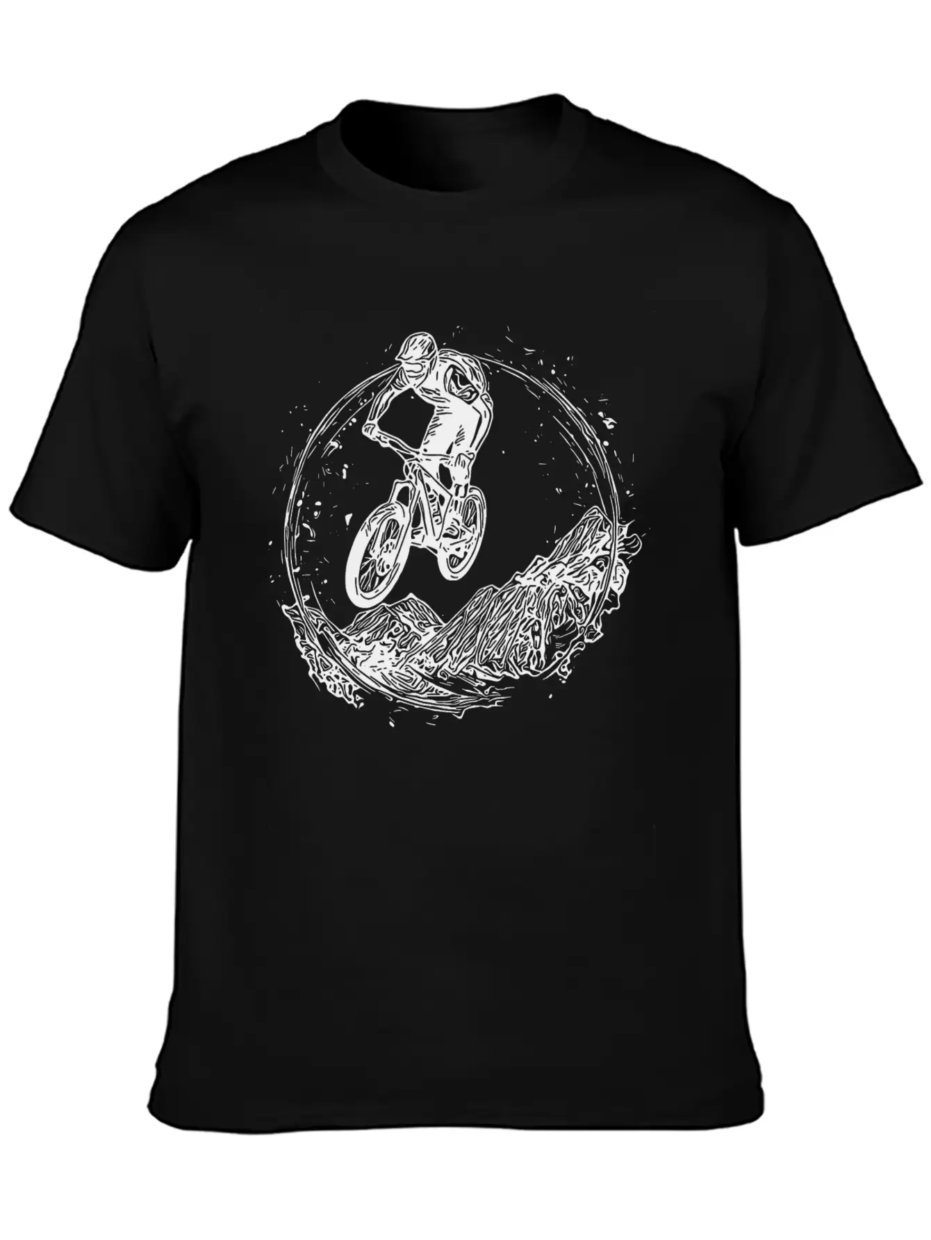 Cyclist Bike Mud Downhill Jump Classic Cotton Tee – Unisex Comfort For Any Season